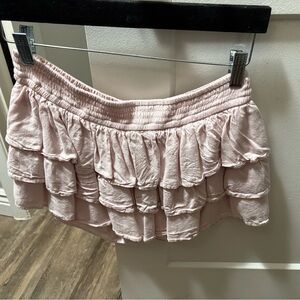 Tiered mini skort